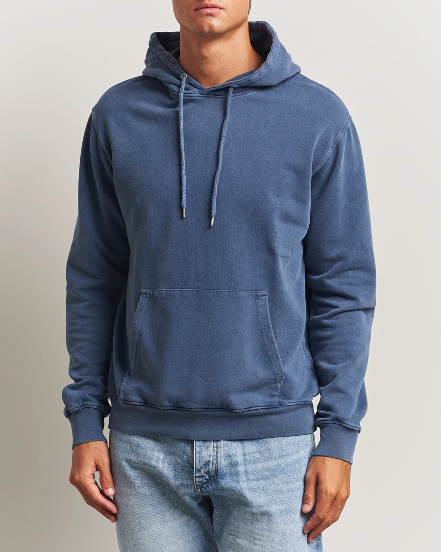 Herre | Trøjer | Colorful Standard | Classic Organic Hood Neptune Blue