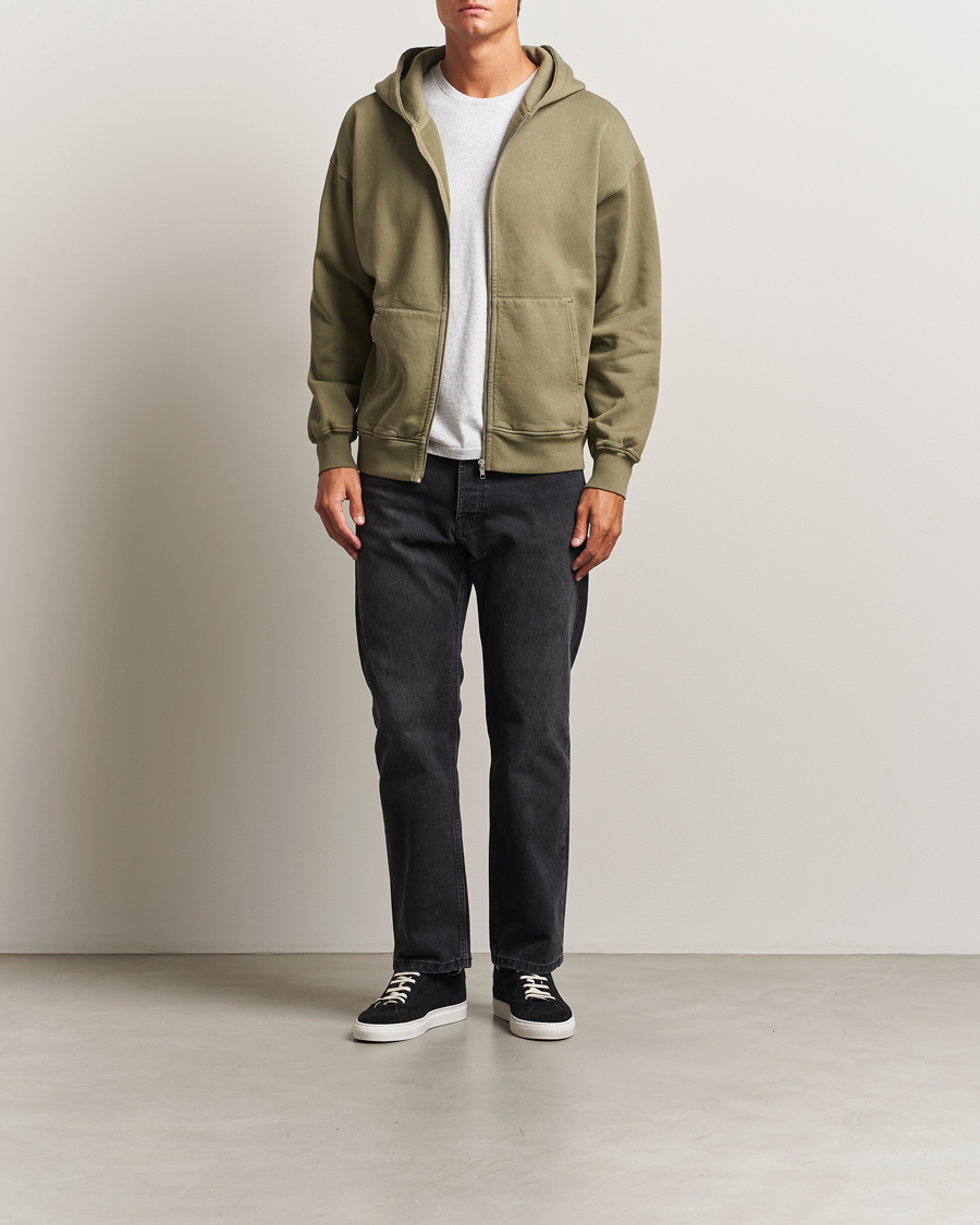 Herre | Trøjer | Colorful Standard | Classic Organic Full Zip Hoodie Dusty Olive
