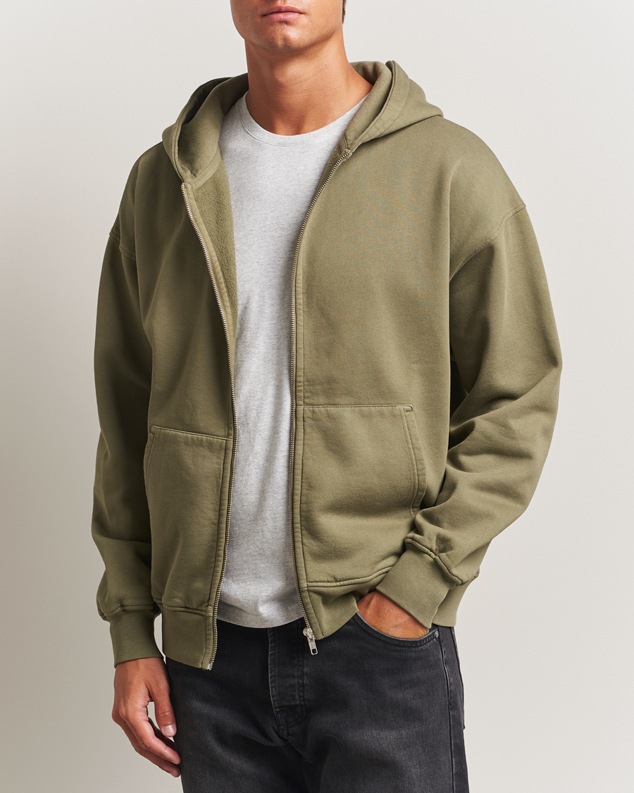 Herre | Trøjer | Colorful Standard | Classic Organic Full Zip Hoodie Dusty Olive
