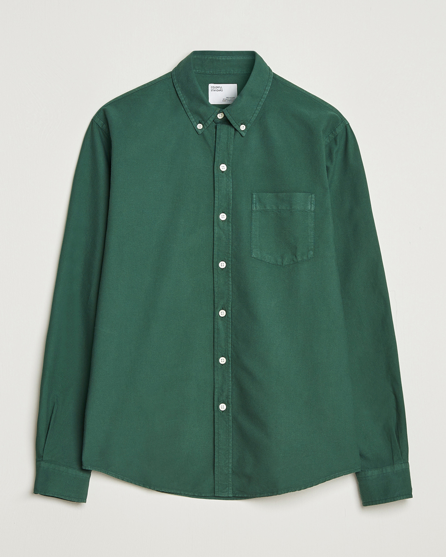 Herre | Skjorter | Colorful Standard | Classic Organic Oxford Button Down Shirt Emerald Green