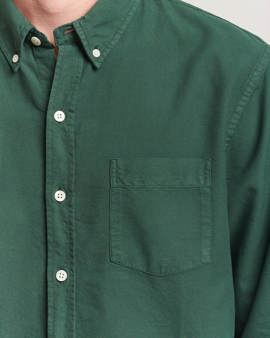 Herre | Skjorter | Colorful Standard | Classic Organic Oxford Button Down Shirt Emerald Green