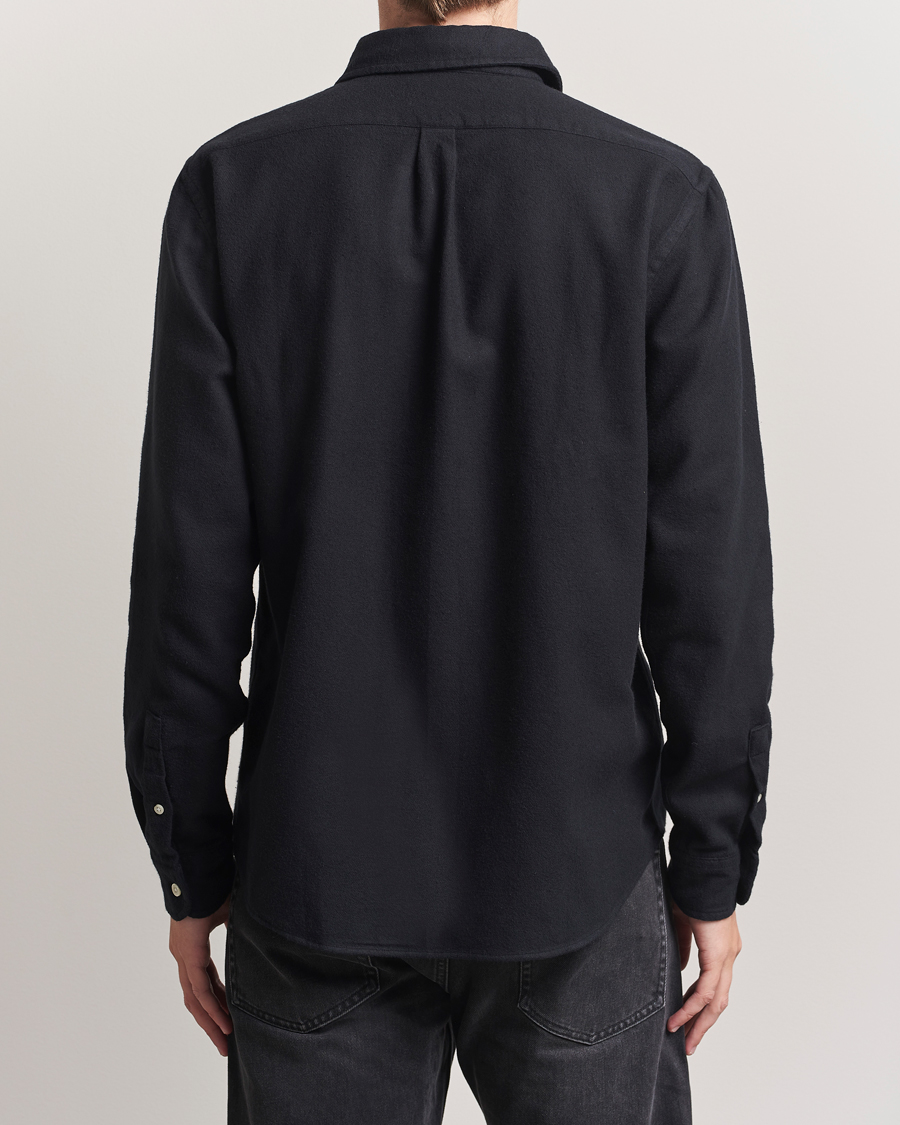 Herre | Skjorter | Colorful Standard | Organic Flannel Shirt Deep Black
