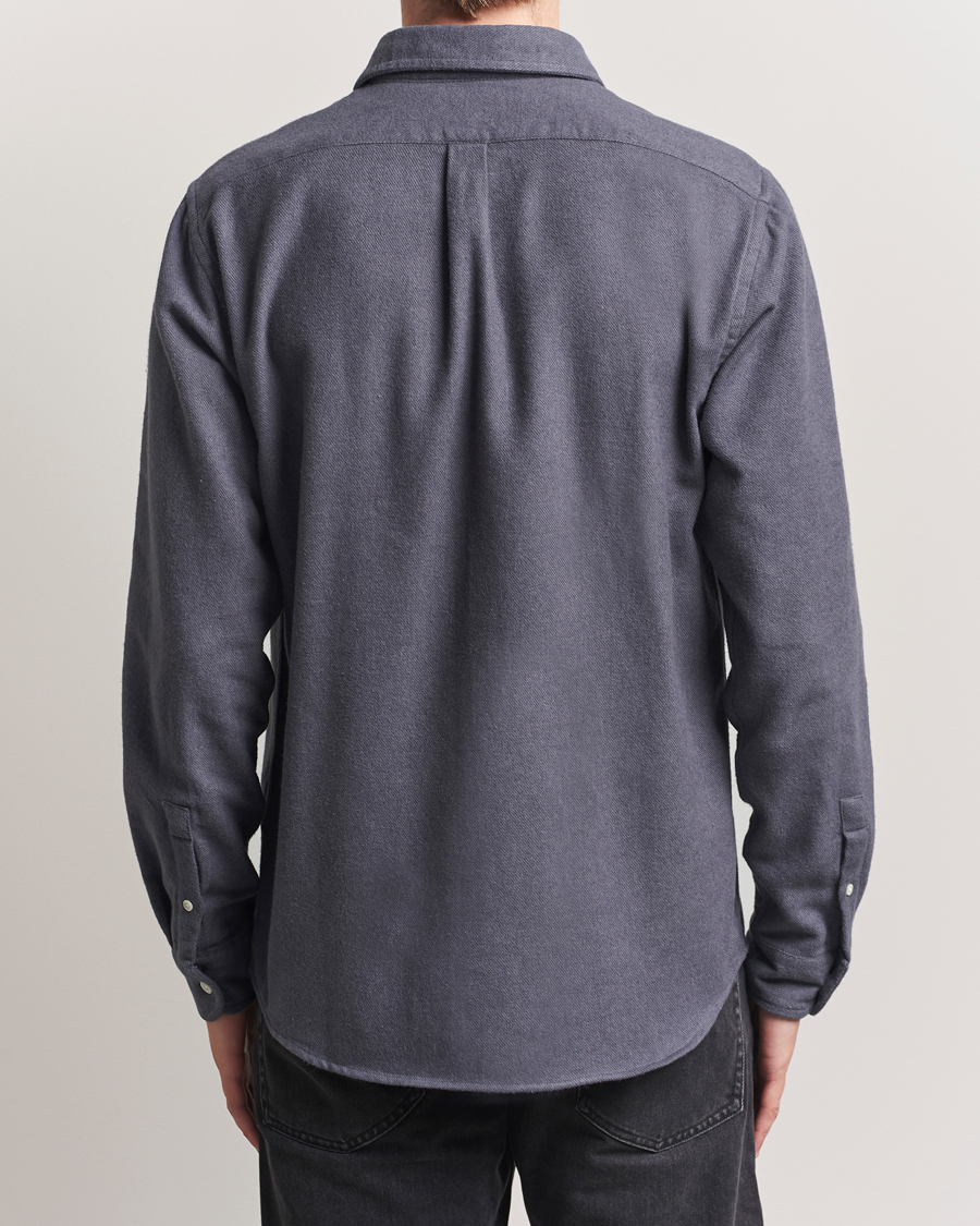 Herre | Skjorter | Colorful Standard | Organic Flannel Shirt Lava Grey