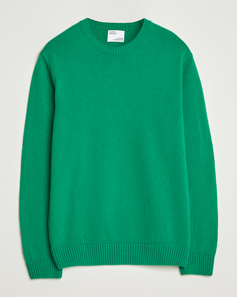 Herre | Trøjer | Colorful Standard | Classic Merino Wool Crew Neck Kelly Green