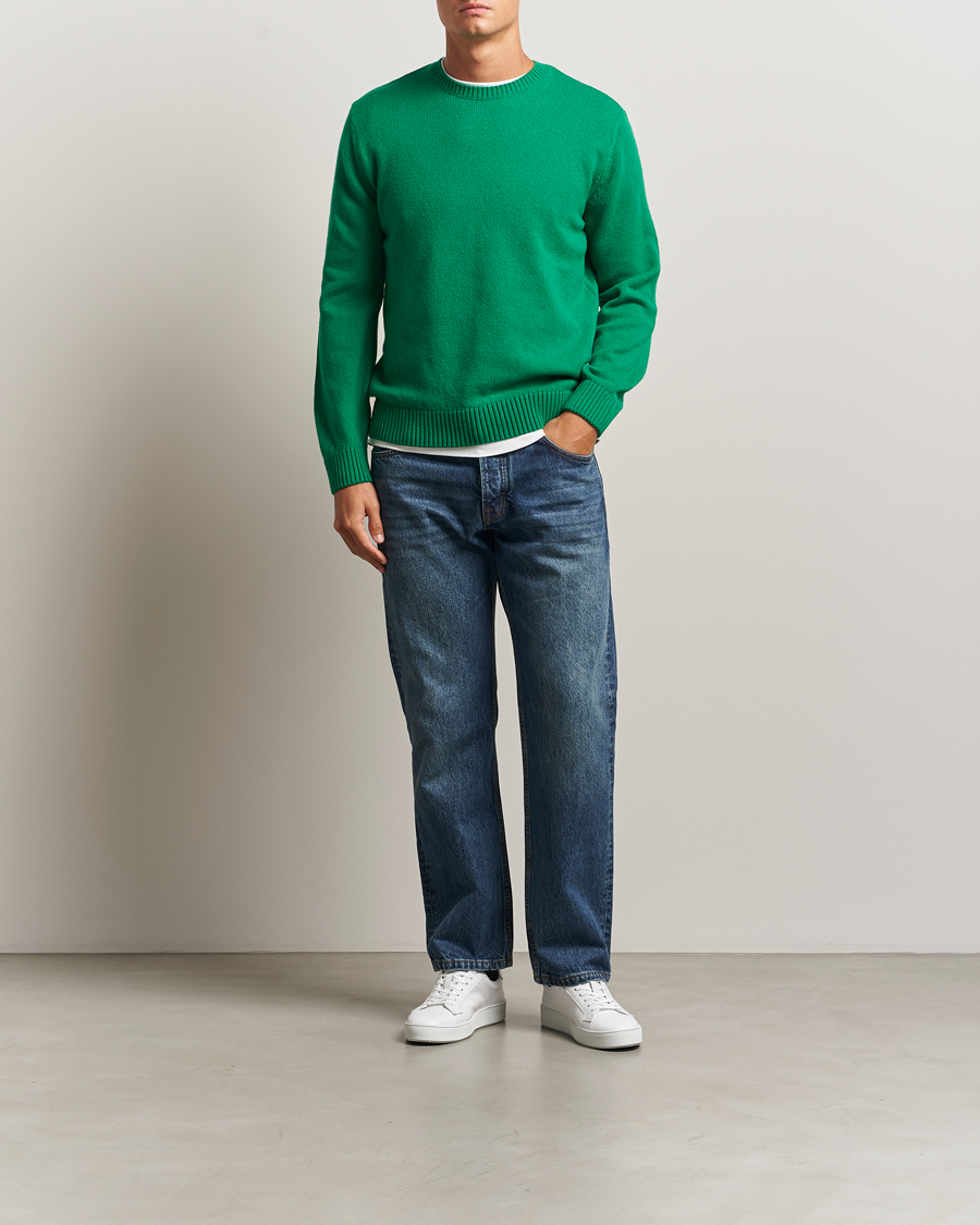 Herre | Trøjer | Colorful Standard | Classic Merino Wool Crew Neck Kelly Green