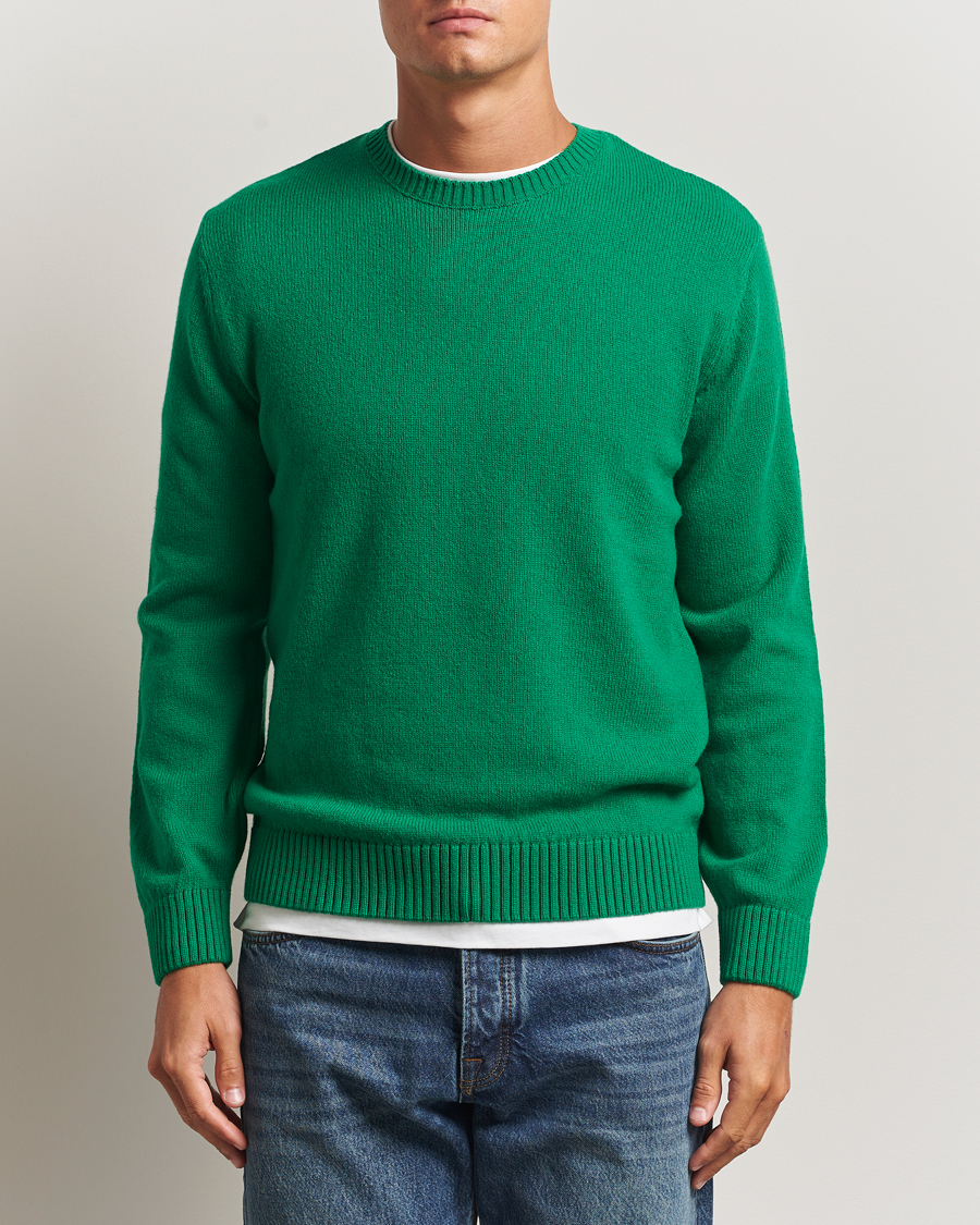 Herre | Trøjer | Colorful Standard | Classic Merino Wool Crew Neck Kelly Green