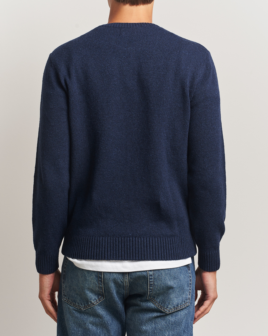 Herre | Trøjer | Colorful Standard | Classic Merino Wool Crew Neck Marine Blue