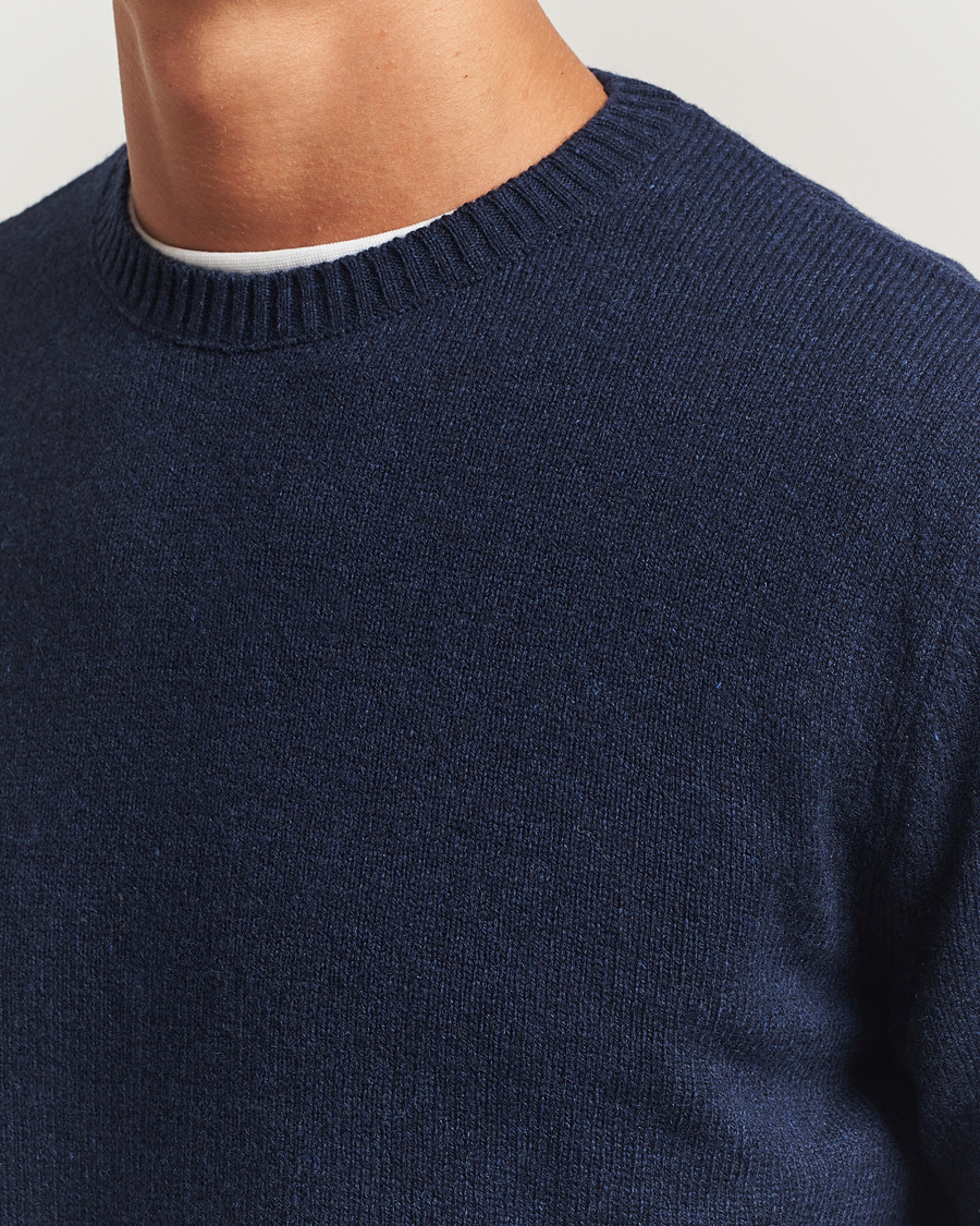 Herre | Trøjer | Colorful Standard | Classic Merino Wool Crew Neck Marine Blue