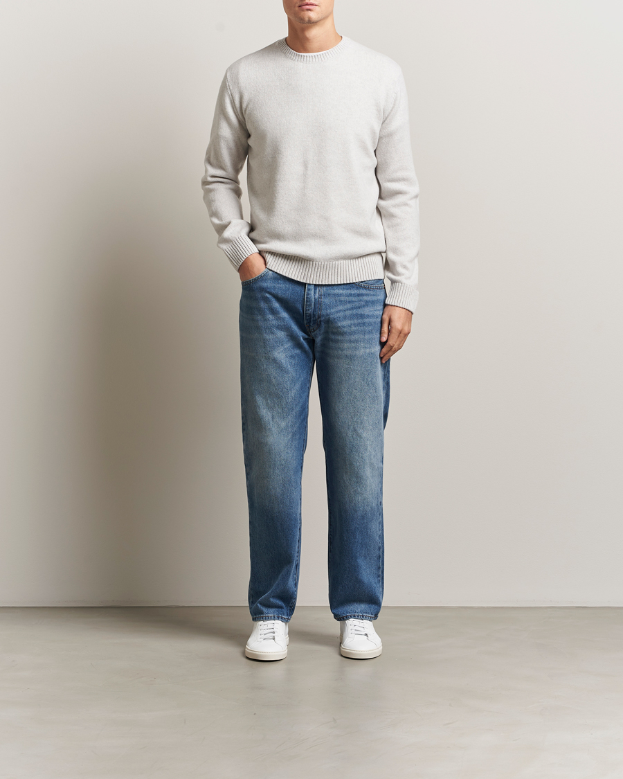 Herre | Trøjer | Colorful Standard | Classic Merino Wool Crew Neck Snow Melange