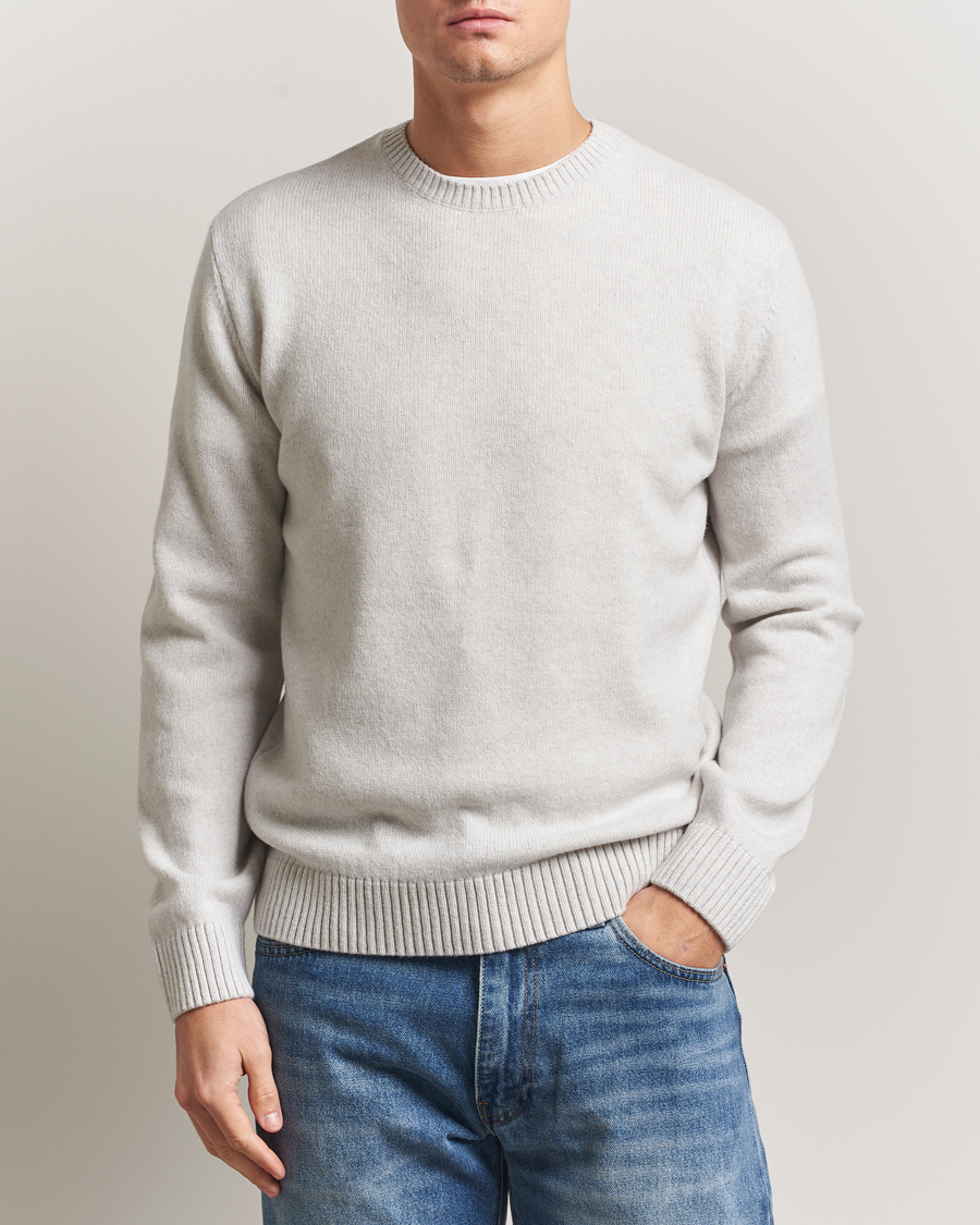 Herre | Trøjer | Colorful Standard | Classic Merino Wool Crew Neck Snow Melange