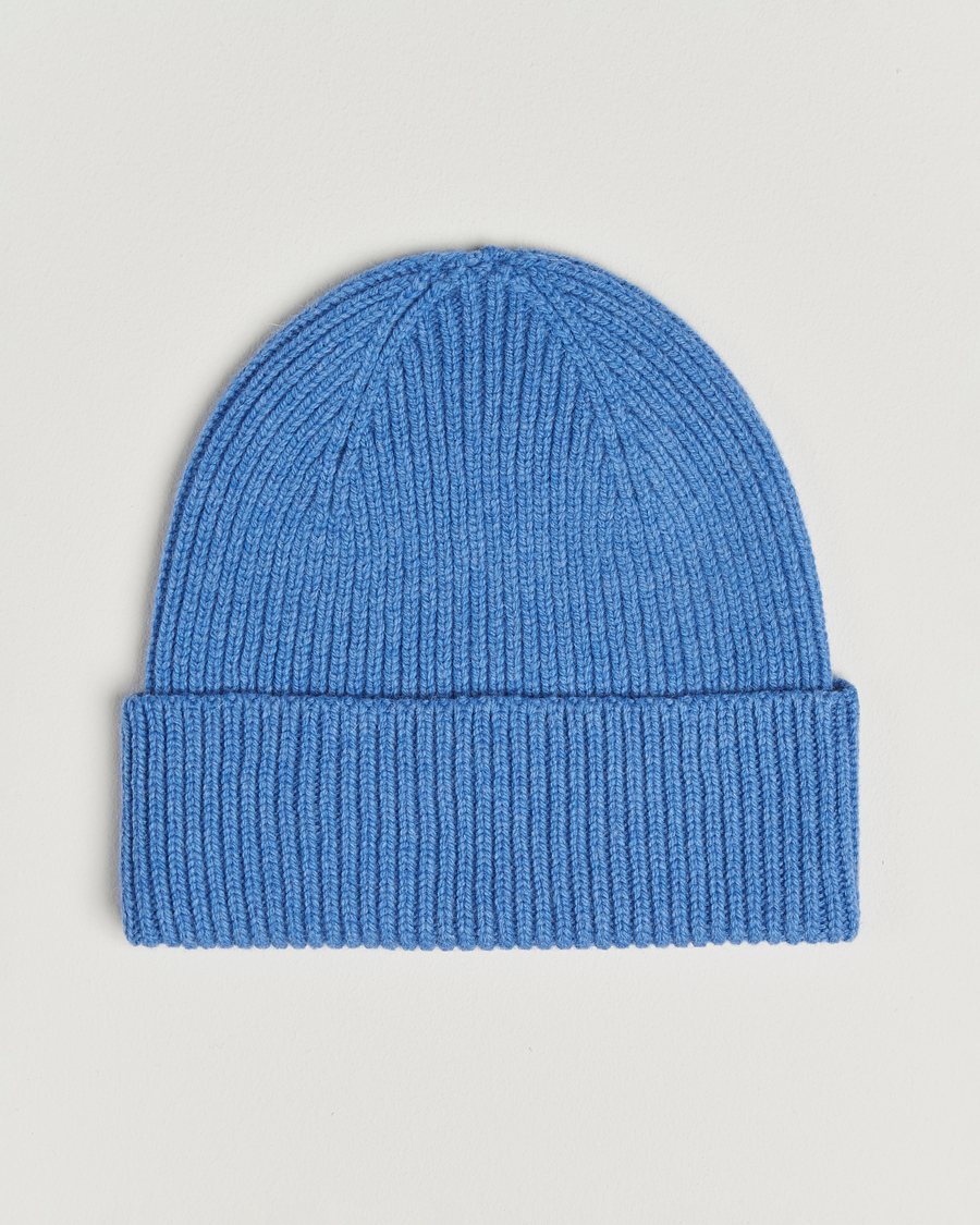 Herre | Huer | Colorful Standard | Merino Wool Beanie Pacific Blue