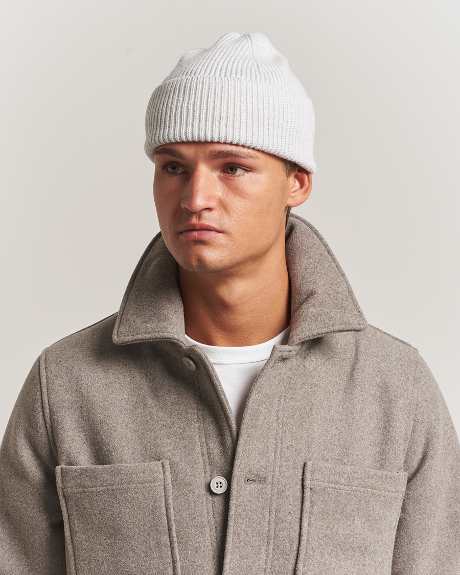 Herre | Huer | Colorful Standard | Merino Wool Beanie Snow Melange
