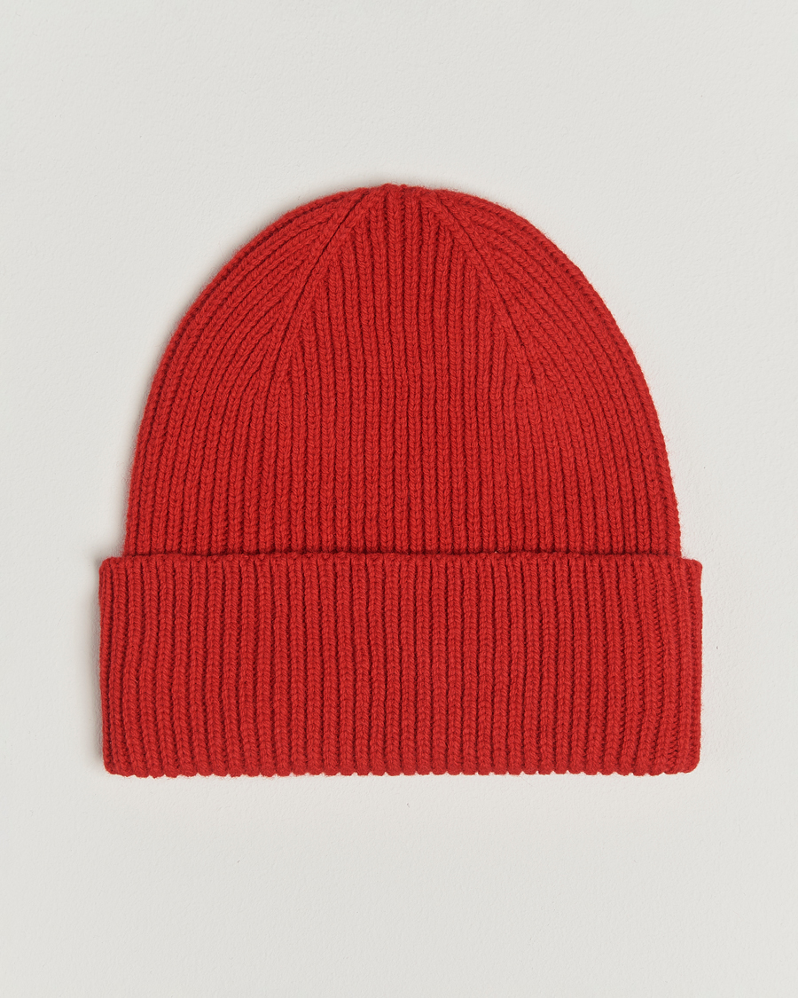 Herre | Huer | Colorful Standard | Merino Wool Beanie Scarlet Red