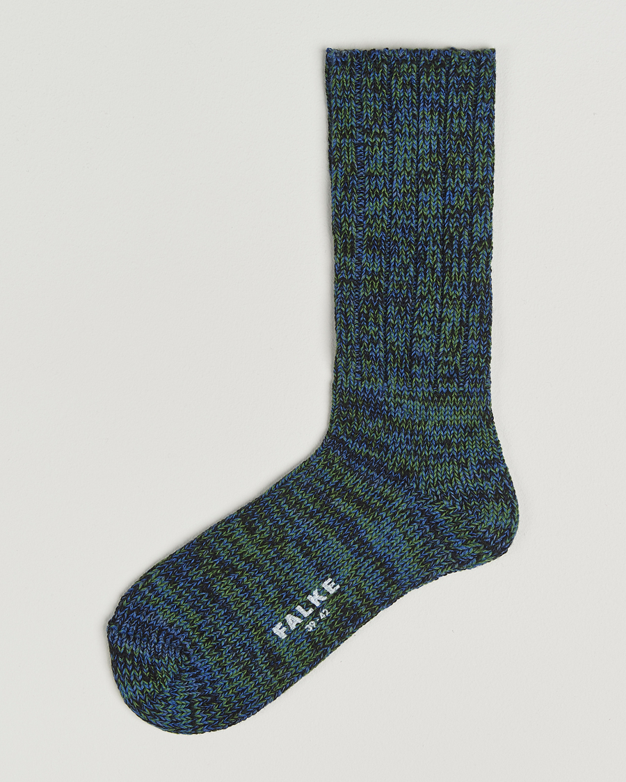 Herre | Undertøj | Falke | Brooklyn Cotton Sock Water Blue