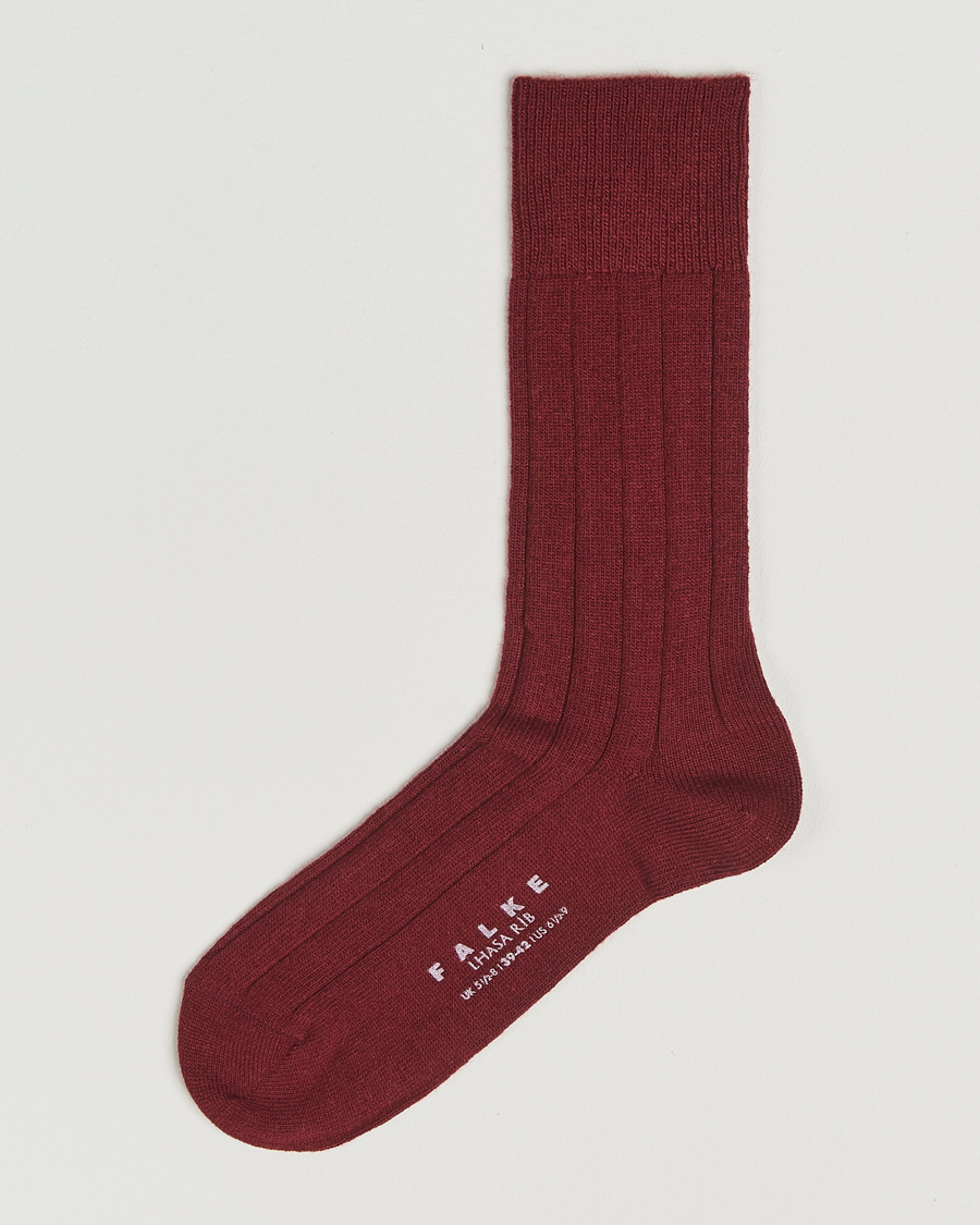Herre | Undertøj | Falke | Lhasa Cashmere Socks Cayenne Red