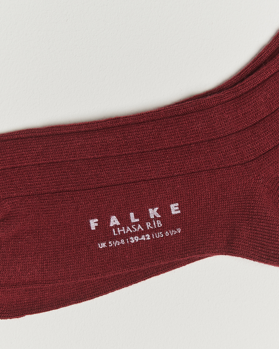 Herre | Undertøj | Falke | Lhasa Cashmere Socks Cayenne Red