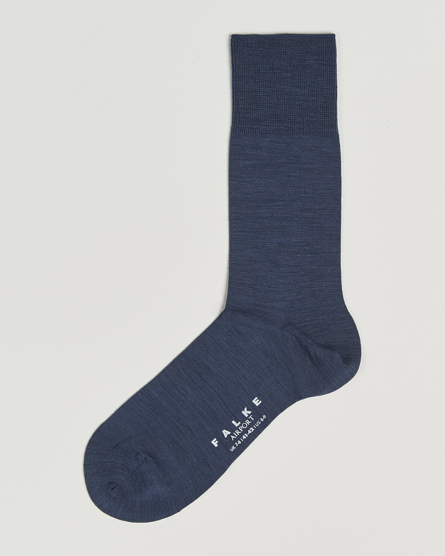 Herre | Undertøj | Falke | Airport Socks Blue Ink