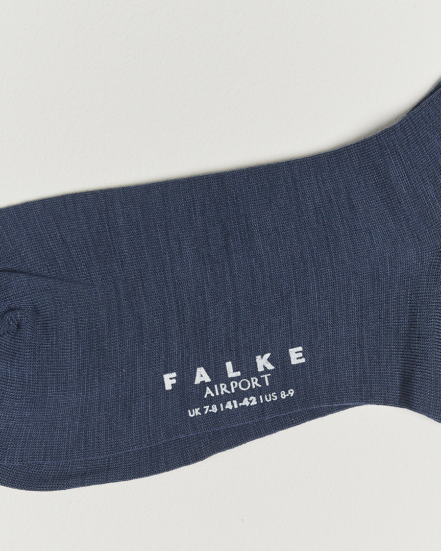 Herre | Undertøj | Falke | Airport Socks Blue Ink
