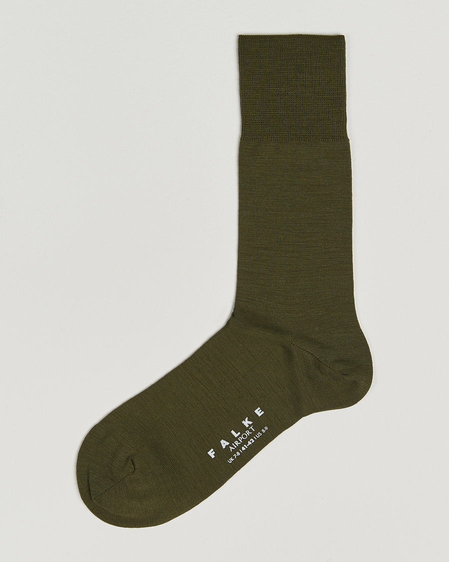 Herre | Undertøj | Falke | Airport Socks Grass Green