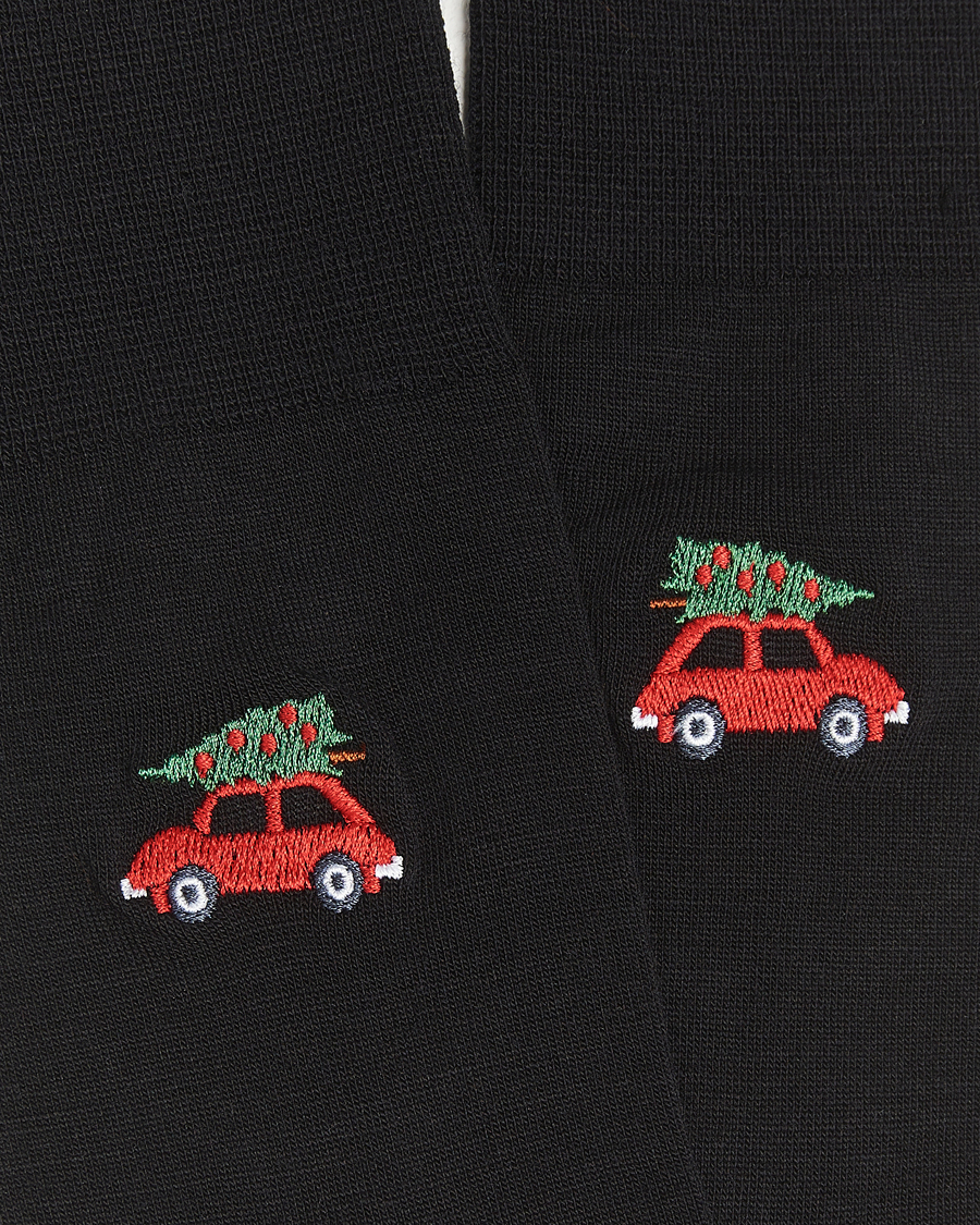 Herre | Undertøj | Falke | Airport Christmas Car Sock Black