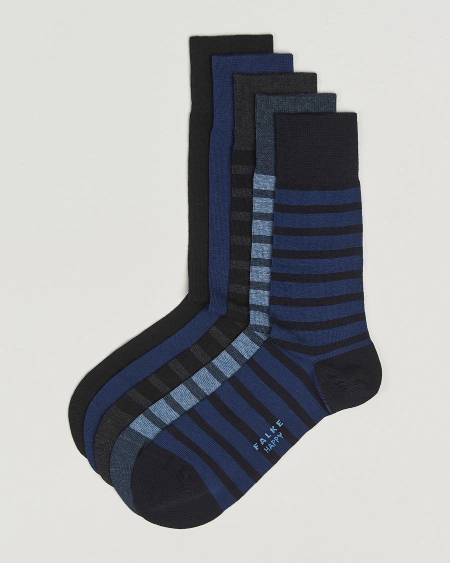 Herre | Undertøj | Falke | Happy 5-Pack Cotton Socks Multi