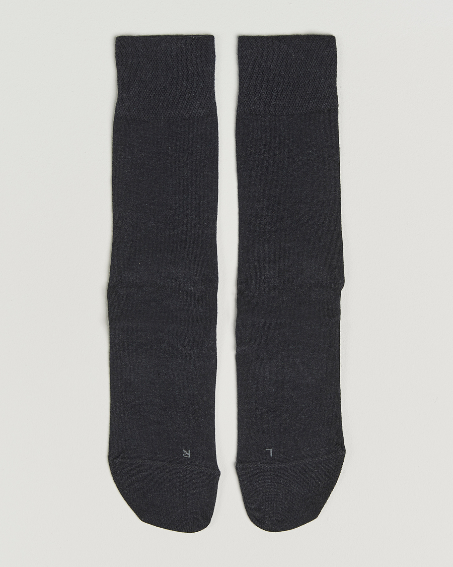 Herre | Undertøj | Falke | Sensitive Socks London Anthracite Melange