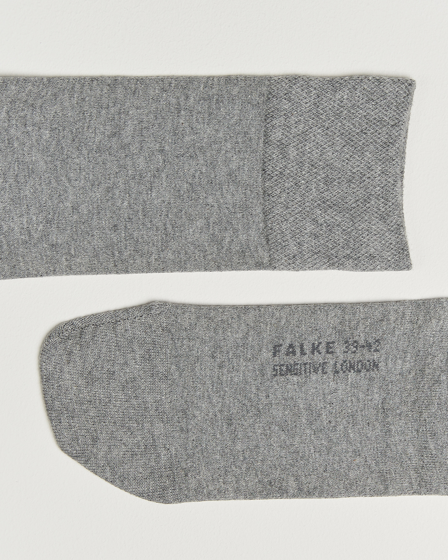 Herre | Undertøj | Falke | Sensitive Socks London Light Grey Melange