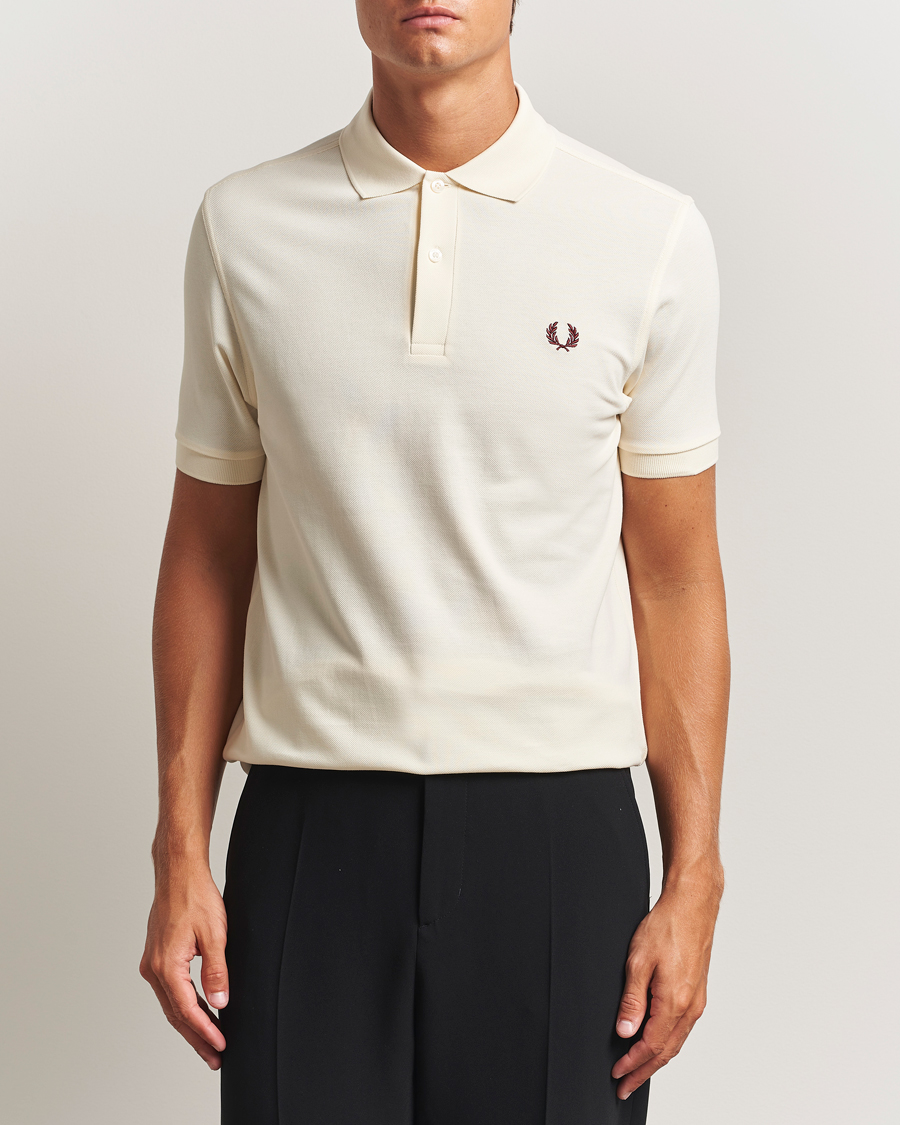 Herre | Polotrøjer | Fred Perry | Plain Polo Shirt Ecru