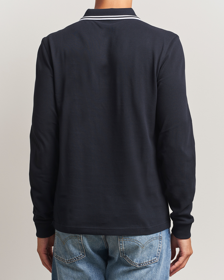 Herre | Polotrøjer | Fred Perry | Twin Tipped Long Sleeve Polo Shirt Navy