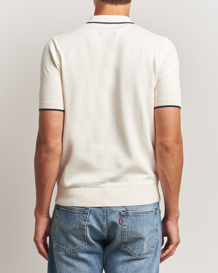Herre | Polotrøjer | Fred Perry | Pique Knitted Tipped Polo Ecru