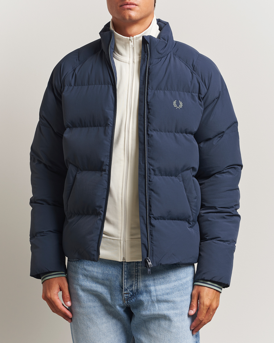 Herre | Jakker | Fred Perry | Raglan Padded Down Jacket Dark Airforce
