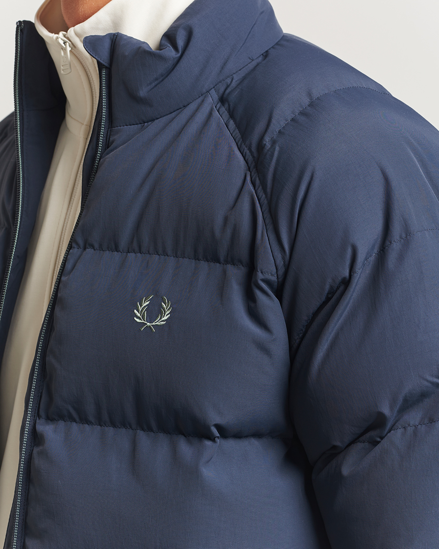 Herre | Jakker | Fred Perry | Raglan Padded Down Jacket Dark Airforce