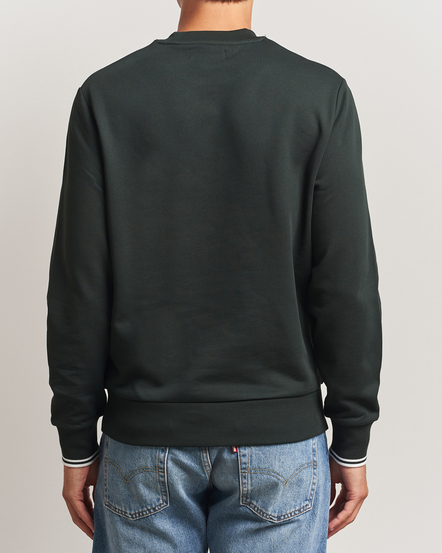 Herre | Trøjer | Fred Perry | Crew Neck Sweatshirt Night Green
