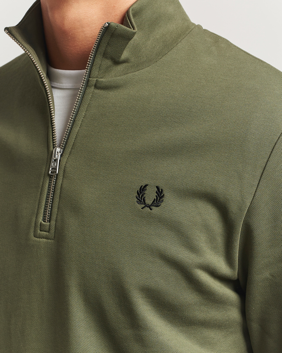 Herre | Trøjer | Fred Perry | Half Zip Sweatshirt Night Green