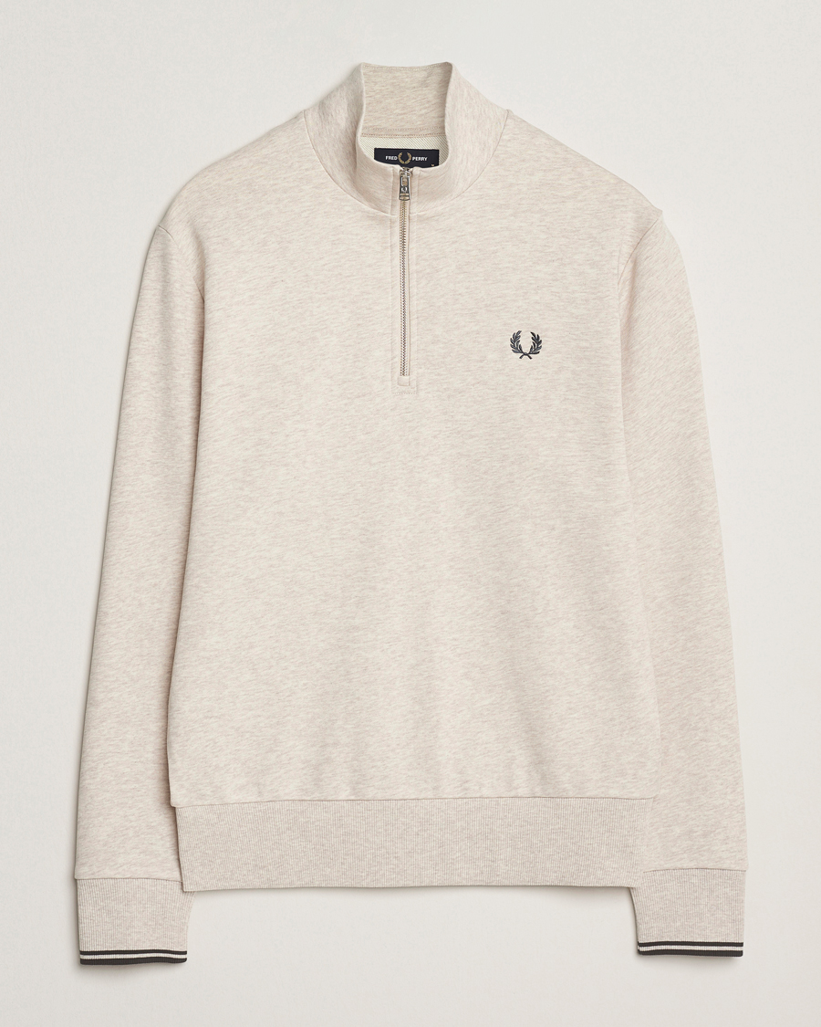 Herre | Trøjer | Fred Perry | Half Zip Sweatshirt Porrigde Marl
