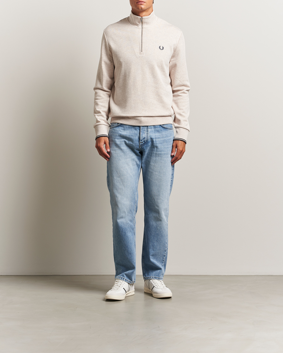 Herre | Trøjer | Fred Perry | Half Zip Sweatshirt Porrigde Marl