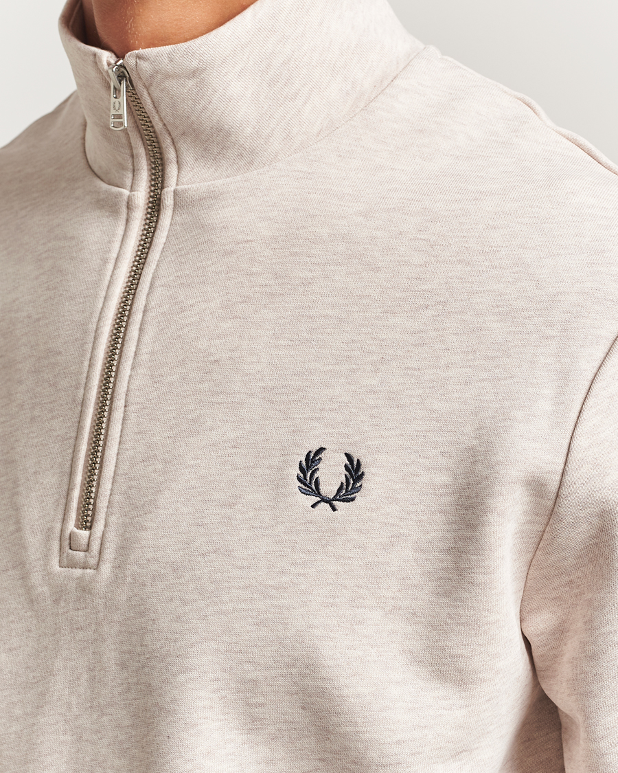 Herre | Trøjer | Fred Perry | Half Zip Sweatshirt Porrigde Marl