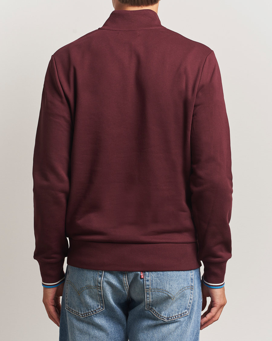 Herre | Trøjer | Fred Perry | Half Zip Sweatshirt Oxblood