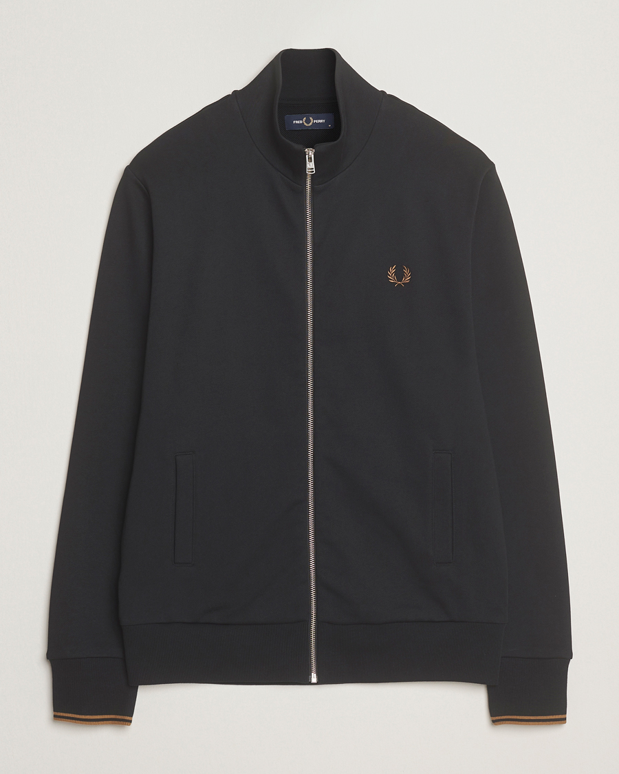 Herre | Trøjer | Fred Perry | Full Zip Sweatshirt Black