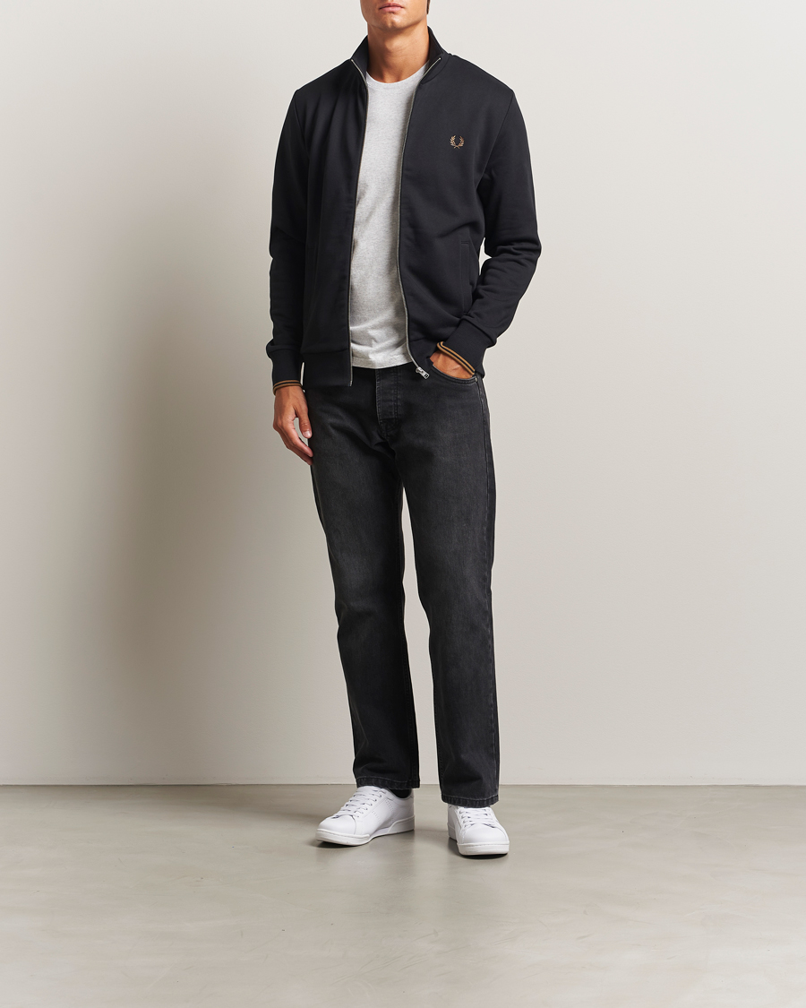 Herre | Trøjer | Fred Perry | Full Zip Sweatshirt Black