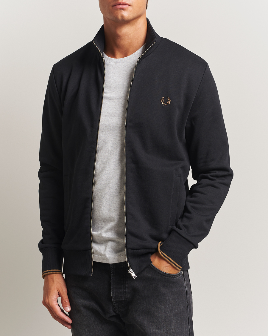 Herre | Trøjer | Fred Perry | Full Zip Sweatshirt Black