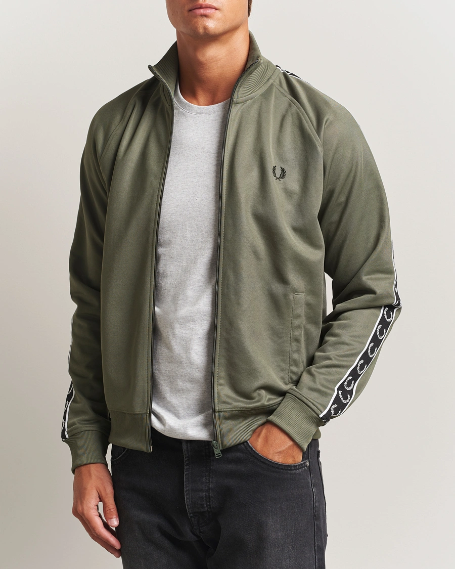 Herre | Trøjer | Fred Perry | Taped Track Jacket Laurel Green