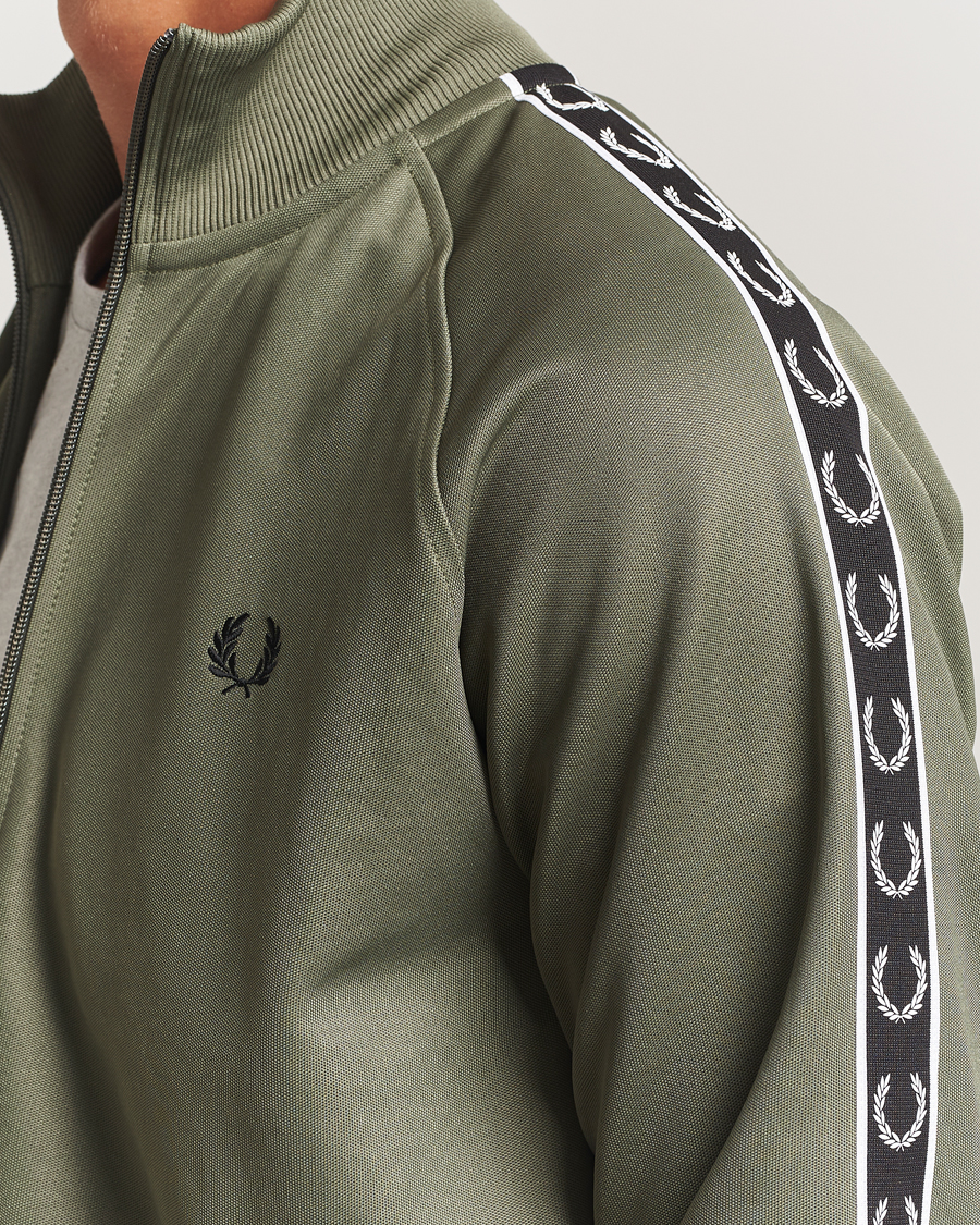 Herre | Trøjer | Fred Perry | Taped Track Jacket Laurel Green