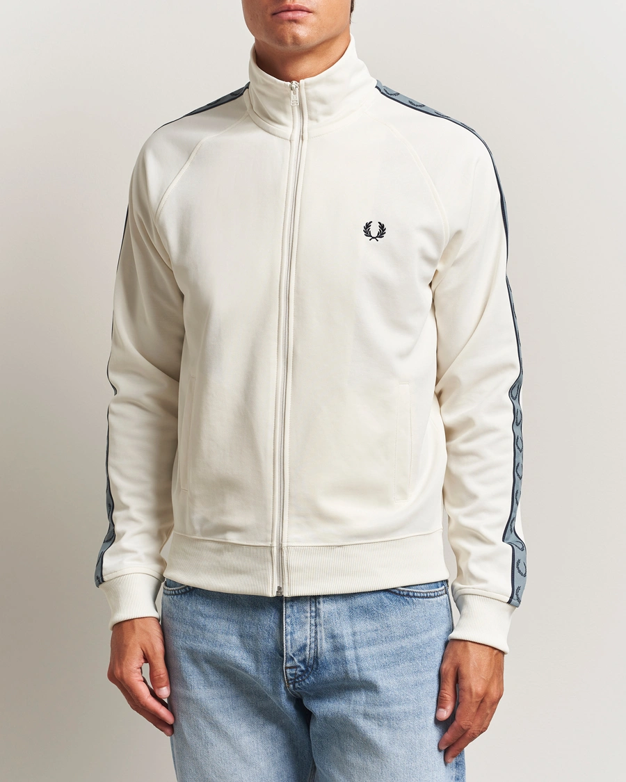 Herre | Trøjer | Fred Perry | Taped Track Jacket Ecru
