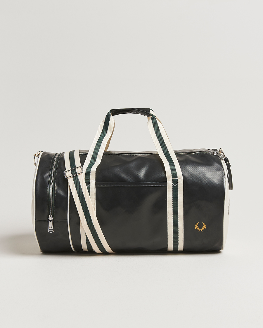 Herre | Tasker | Fred Perry | Classic Barrel Bag Night Green/Ecru