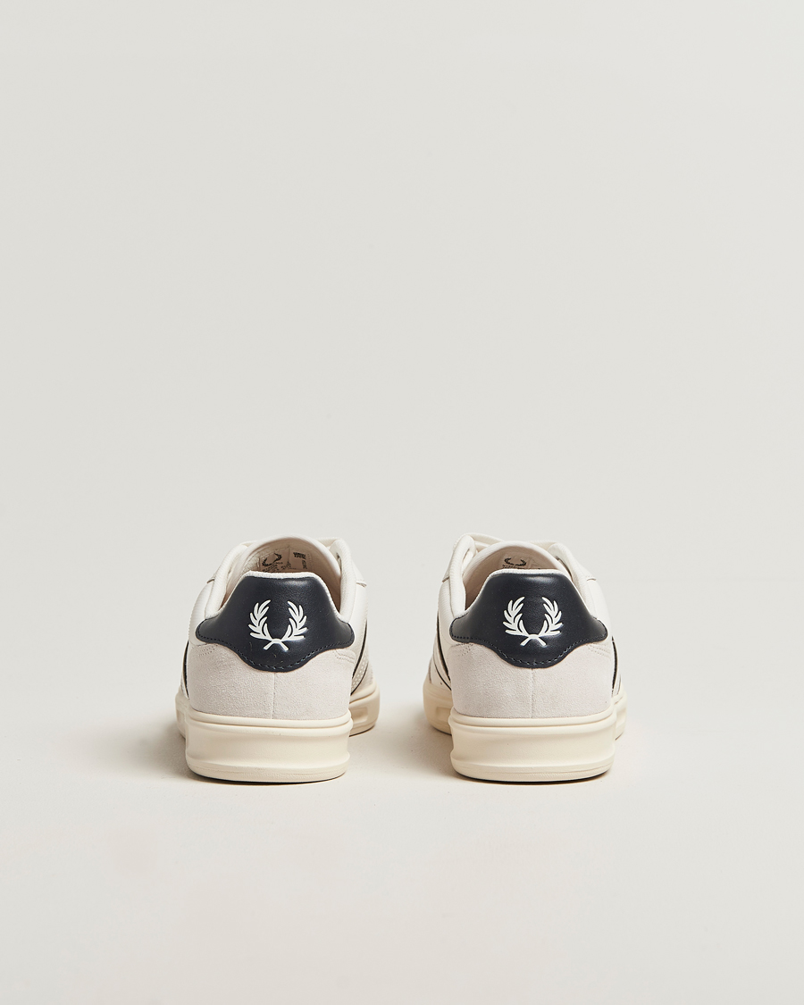 Herre | Sneakers | Fred Perry | B4 Leather/Suede Sneaker Snow White
