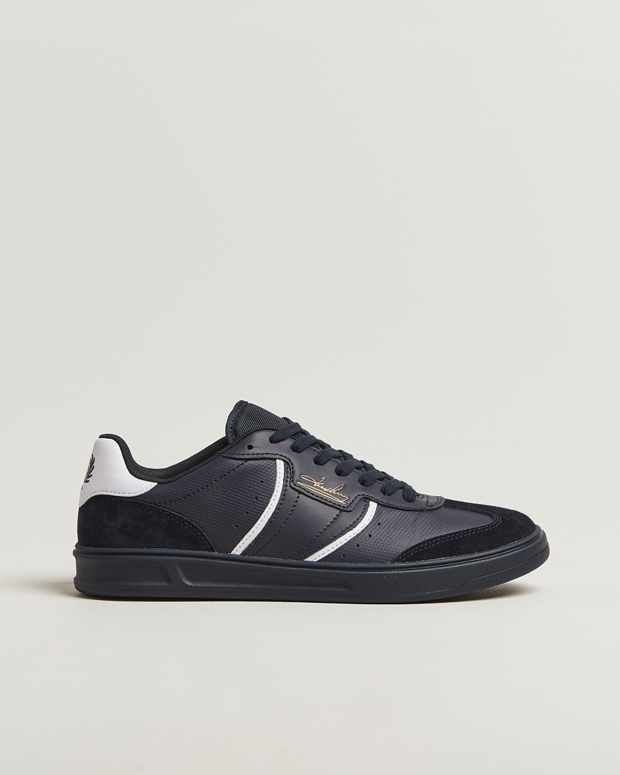 Herre | Sneakers | Fred Perry | B4 Leather/Suede Sneaker Navy