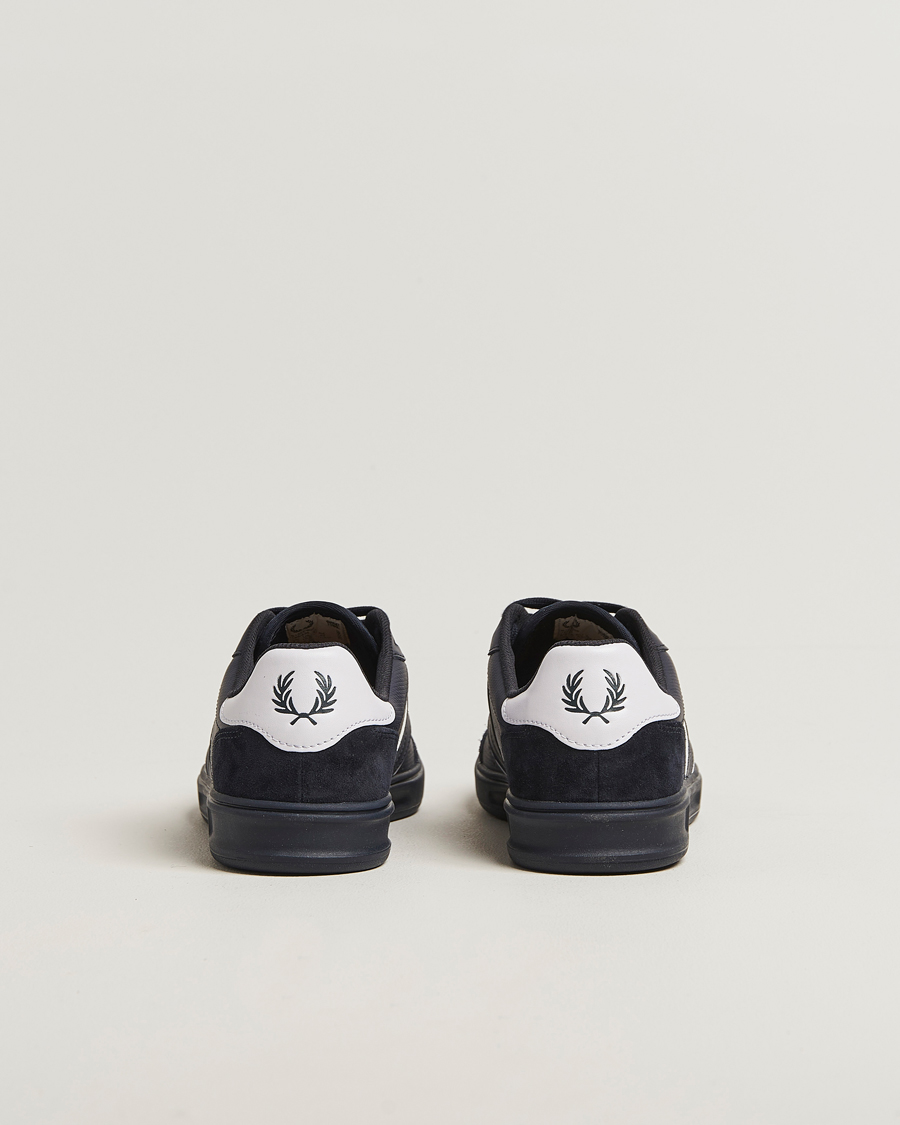 Herre | Sneakers | Fred Perry | B4 Leather/Suede Sneaker Navy