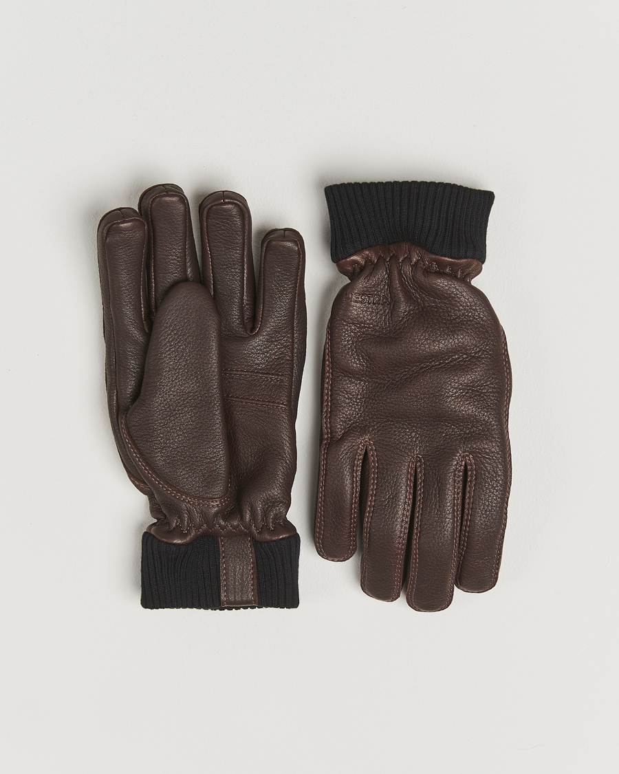 Herre | Handsker | Hestra | Tore Deerskin Primaloft Lined Glove Chocolate