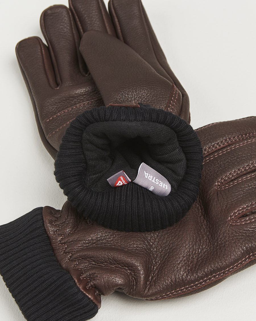 Herre | Handsker | Hestra | Tore Deerskin Primaloft Lined Glove Chocolate